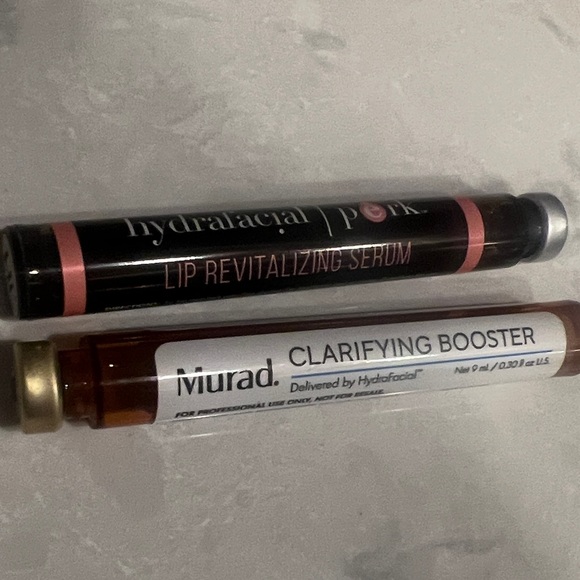 Hydrafacial murad clarifying booster and lip revitalizing serum